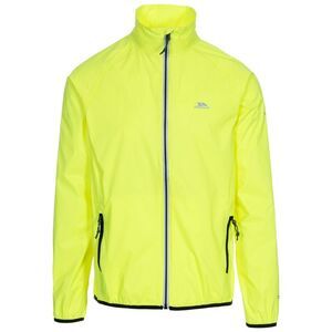 Trespass Retract Mens Hi-Vis Packaway Waterproof Jacket. / Hi Visibility Yellow